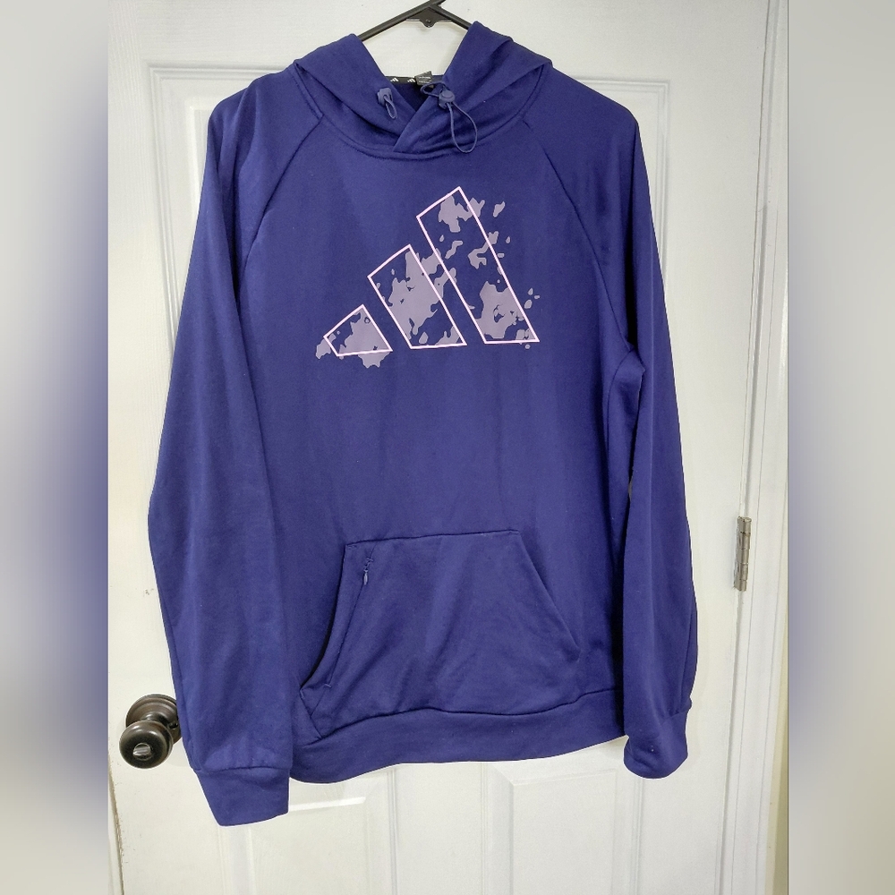 Adidas Women Size M Bold Blue Hoodie